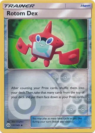 Sun & Moon Rotom Dex #131/149 reverse holo